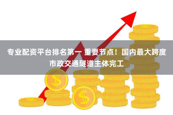 专业配资平台排名第一 重要节点！国内最大跨度市政交通隧道主体完工