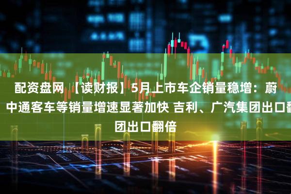 配资盘网 【读财报】5月上市车企销量稳增：蔚来、中通客车等销量增速显著加快 吉利、广汽集团出口翻倍